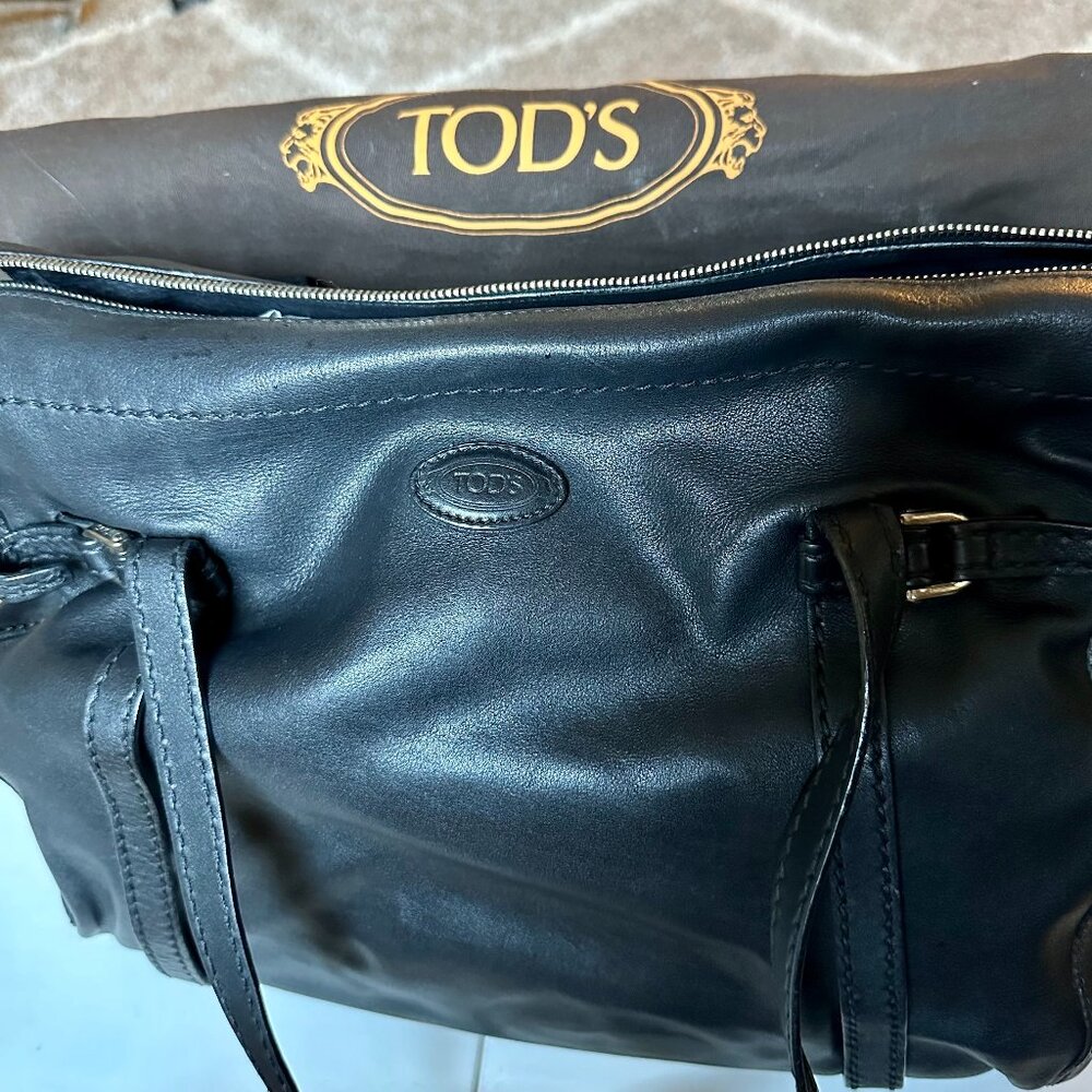 Tod's Black Leather Purse